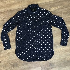 Banana Republic ~Sheer summery collared button up